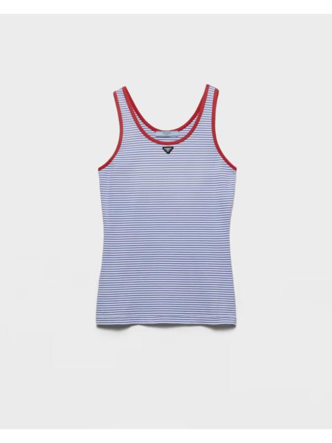Prada Prada Tank Top In Cotton Jersey