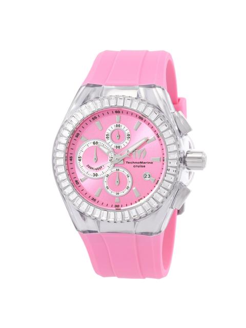 Other Designers Technomarine Cruise Chronograph Quartz Crystal Pink Dial Men's Watch TM-121151