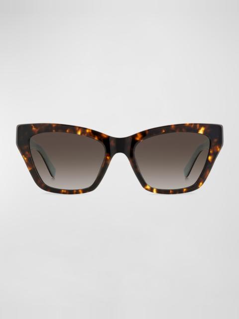 kate spade fay acetate cat-eye sunglasses