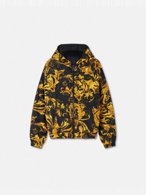 VERSACE JEANS COUTURE Porcelain Barocco Reversible Puffer Jacket