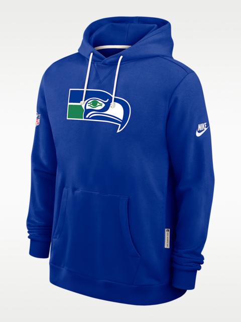 Nike Seattle Seahawks Alt Offensive Set Play Sideline Men's Nike Dri-FIT NFL Pullover Hoodie