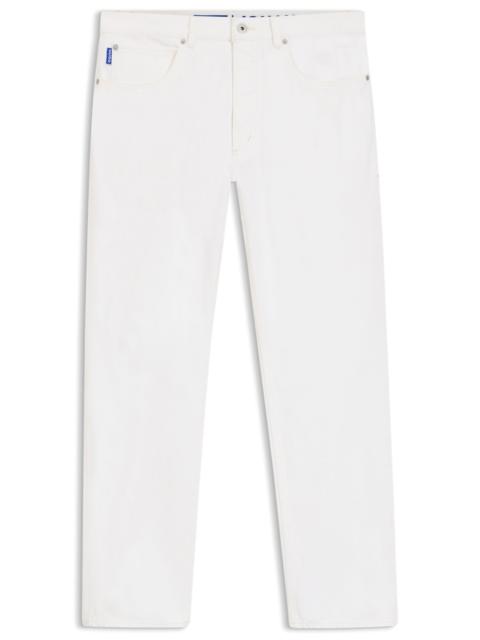 HUGO REGULAR-FIT JEANS IN WHITE DENIM