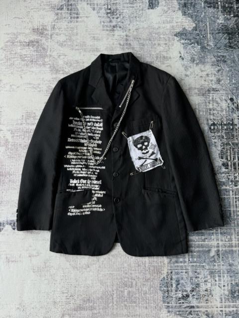 Other Designers Japanese Brand - Secret Agent Punk Chains Pins Riot Poem Blazer Jacket