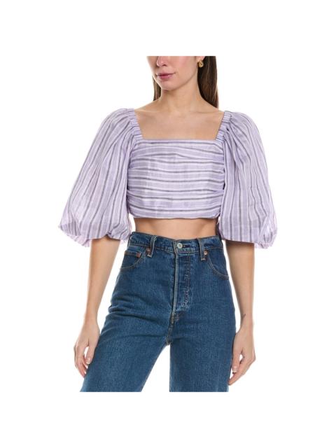 Sandro Sandro Linen-Blend Top