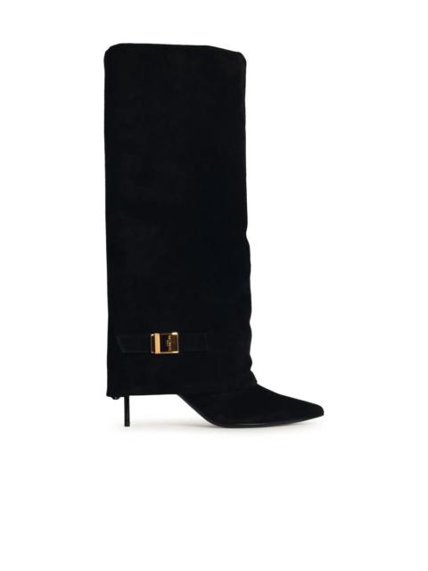 Balmain 'Uma' Black Suede Boots