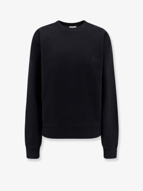 SAINT LAURENT Certified Cotton Sweatshirt With Cassandre Embroidery