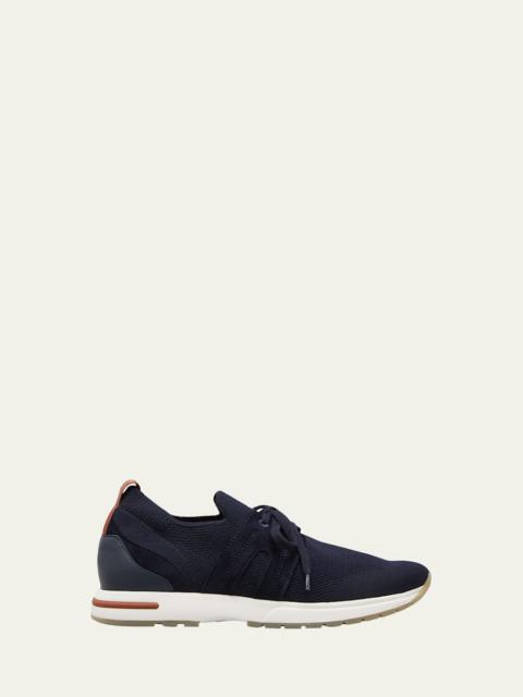 Loro Piana Knit Lace-Up Runner Sneakers