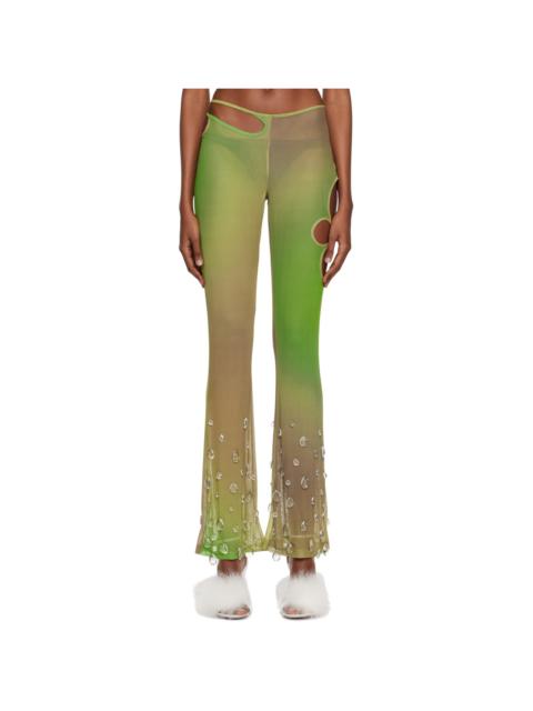 GCDS Khaki Sita Drops Leggings