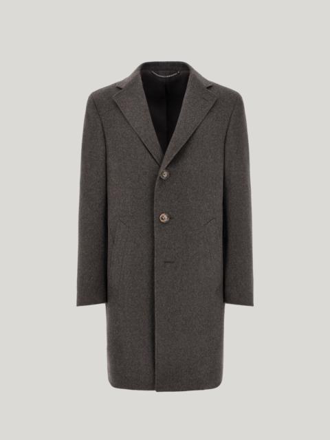 Canali EXCLUSIVE BROWN COAT IN PURE CASHMERE