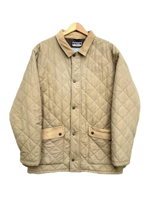 Other Designers Vintage Gerry Beige Corduroy Collar Quilted Barn Jacket