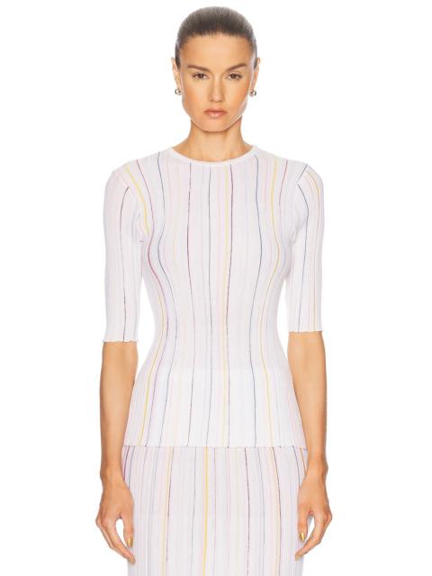 GABRIELA HEARST Fitz Short Sleeve Top