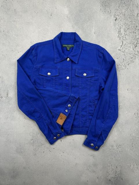 Other Designers Polo Ralph Lauren - Vintage Ralph Lauren Jeans Co. Cobalt Blue Denim Jacket L