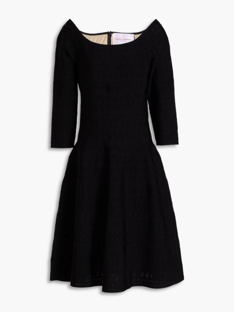 CAROLINA HERRERA Pointelle-knit dress