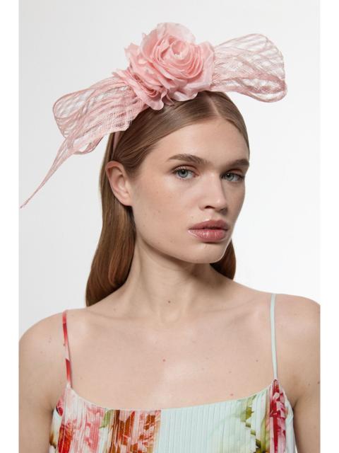 KAREN MILLEN Mesh Floral Bow Headband