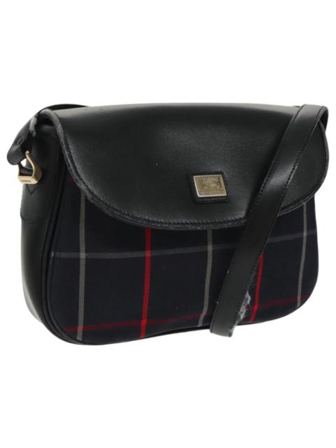 Burberry Burberry Nova Check Shoulder Bag Leather Navy Gold