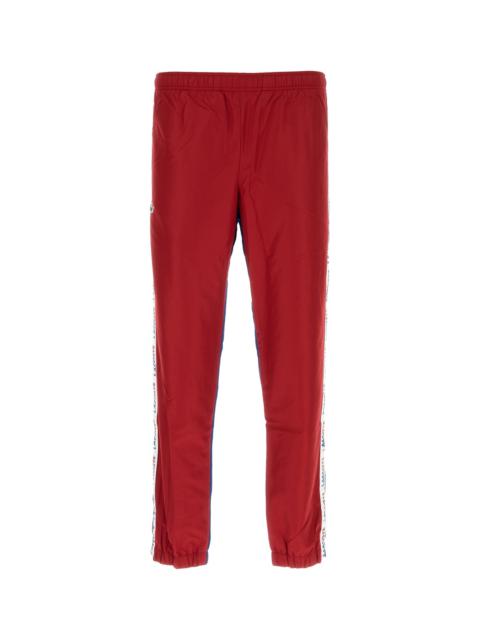 LACOSTE Two-tone polyester joggers