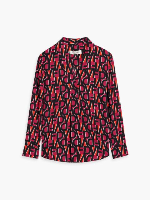 DIANE VON FURSTENBERG Sanorah printed crepe top