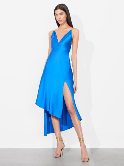 Alice + Olivia SAVANA CHAIN STRAP MIDI DRESS