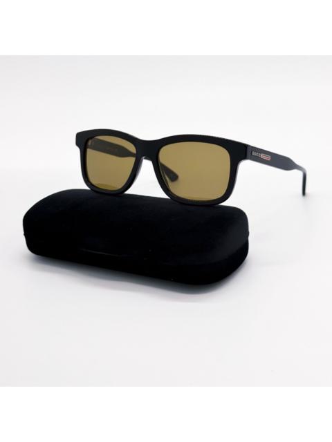 GUCCI NWT Gucci GG0824S 006 Black Green Classic Men Sunglasses