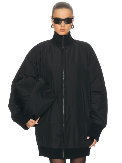 NORMA KAMALI Oversized Turtleneck Bomber Jacket