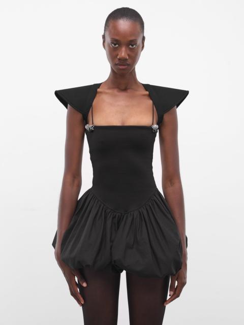 MM6 Maison Margiela Black Lycra Jersey Bolero