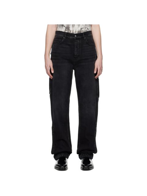 AMIRI Black Stack Workman Jeans