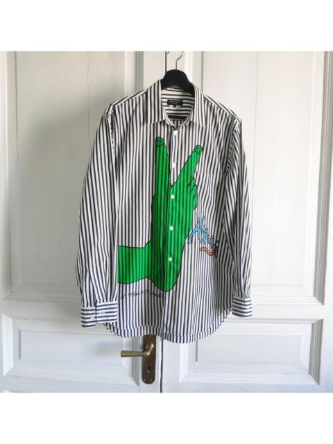Comme des Garçons Homme Plus Runway print shirt.Like Walter van Beirendonck or Marni