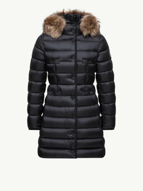 Moncler Hirmafur Hooded Shearling Long Down Jacket