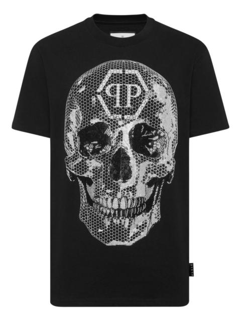PHILIPP PLEIN RHINESTONE PRINT T-SHIRT