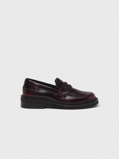 maje Leather loafers