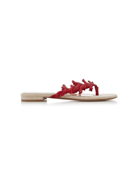 Gianvito Rossi Leather Sandals red