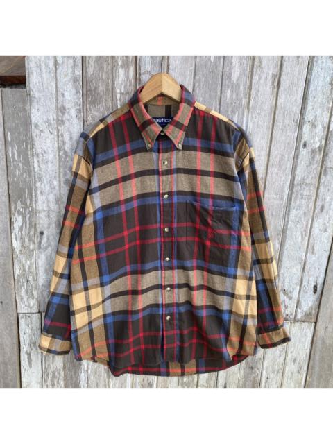 Other Designers Vintage Nautica Flannel Button Up Oversized