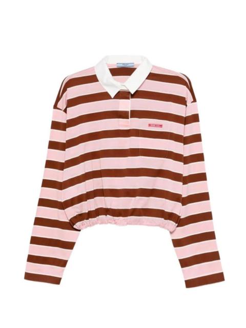 Prada Prada Women Striped Polo Neck