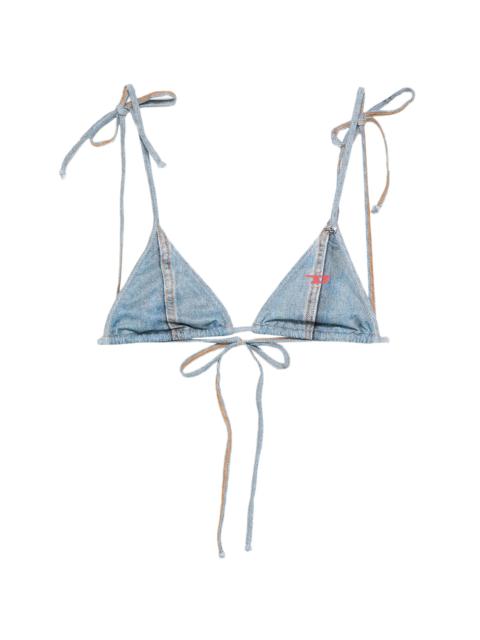 Diesel Diesel Tie Detail Triangle Bikini Top