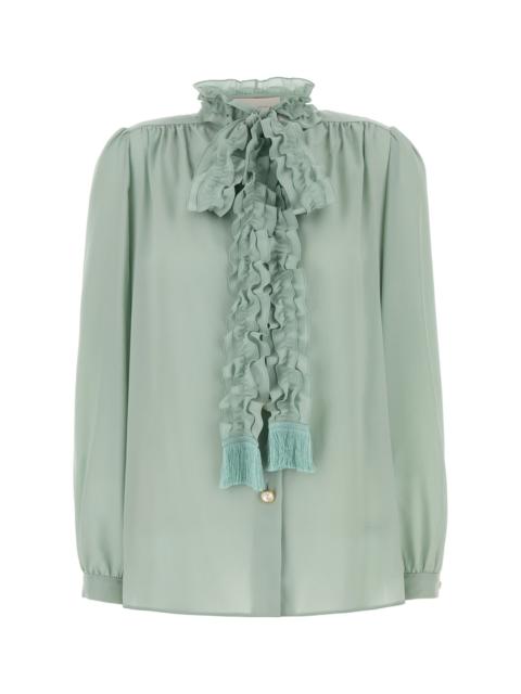 Valentino Tiffany crepe shirt