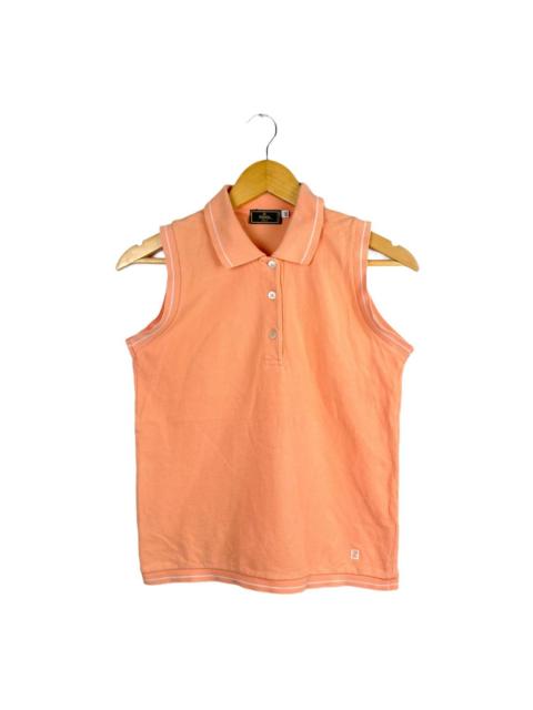 FENDI Vtg Fendi Mare Sleeveless Polo Shirt