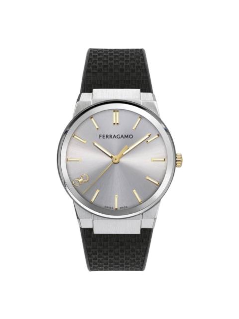 FERRAGAMO Ferragamo Infinity Sapphire Quartz Silver Dial Men's Watch SFST00124