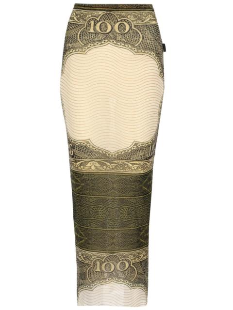 Jean Paul Gaultier Jean Paul Gaultier Women Long Skirt With "Cartouche" Print