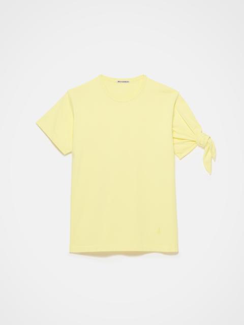 JW Anderson KNOTTED SLEEVE T-SHIRT IN YELLOW