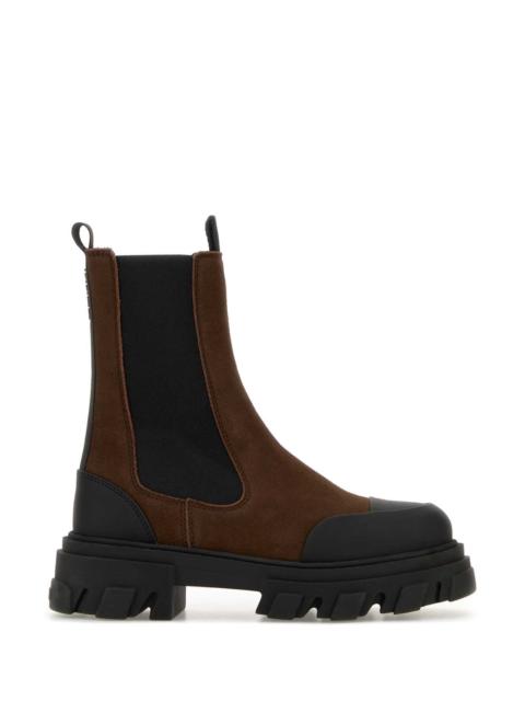 GANNI Ganni Women Two-Tone Suede Boots