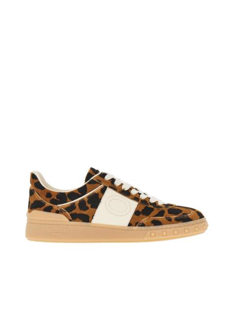 Valentino 'UPVILLAGE' LEOPARD-PRINT CALFHAIR SNEAKERS