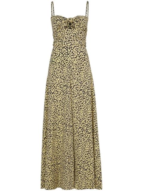 Proenza Schouler leopard-print sweetheart-neck dress