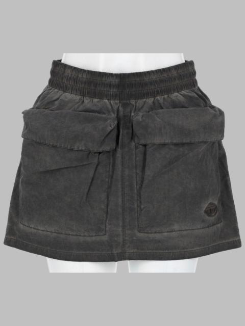 Diesel Diesel Women Minigonna In Nylon Con Maxi Tasche