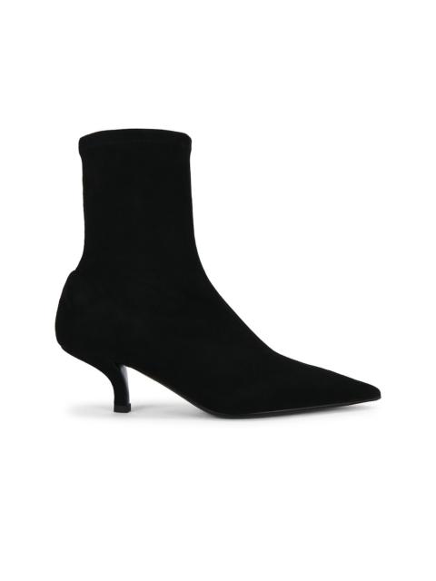 TOTEME Suede Heeled Sock Boot