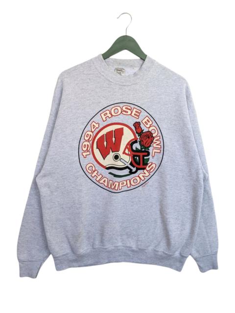 Other Designers Fruit Of The Loom - Vintage 1994 Winconsin Badger Rose Bowl Champions Sweatshirt