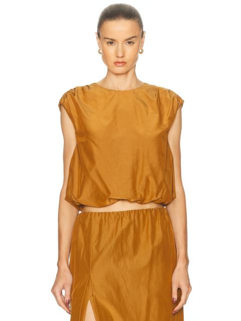 Loulou de Saison Cosma Gathered Sleeveless Top