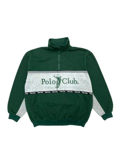 Other Designers Vintage - Vintage Polo Club Big Logo Embroidery Zip-Up Sweatshirt