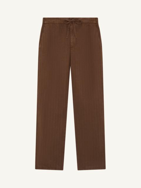 FRESCOBOL CARIOCA MENDES LINEN-BLEND TROUSERS