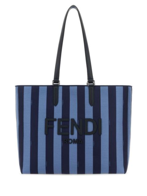 Fendi Man Embroidered Canvas Go To Shopping Bag