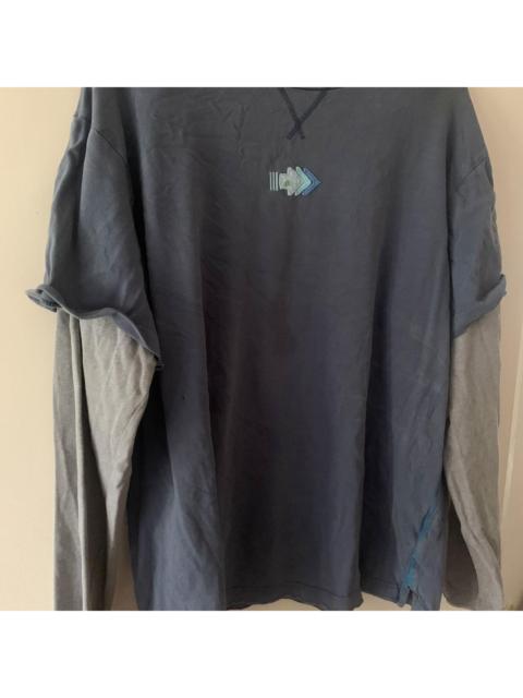 Other Designers White Stuff Men's Blue and Silver T-shirt